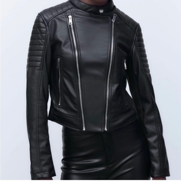 Zara Faux LeatherJacket - Picture 5 of 8